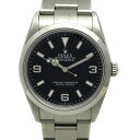 ROLEX【ロレックス】114270 エクスプローラー1 メンズ 自動巻 オートマチック SS(ステンレス)BK(ブラック) Z番 スポーツモデル スポロレ ブランド メンズ 腕時計 USED-9【中古】 A22-2971 質屋 かんてい局茜部店