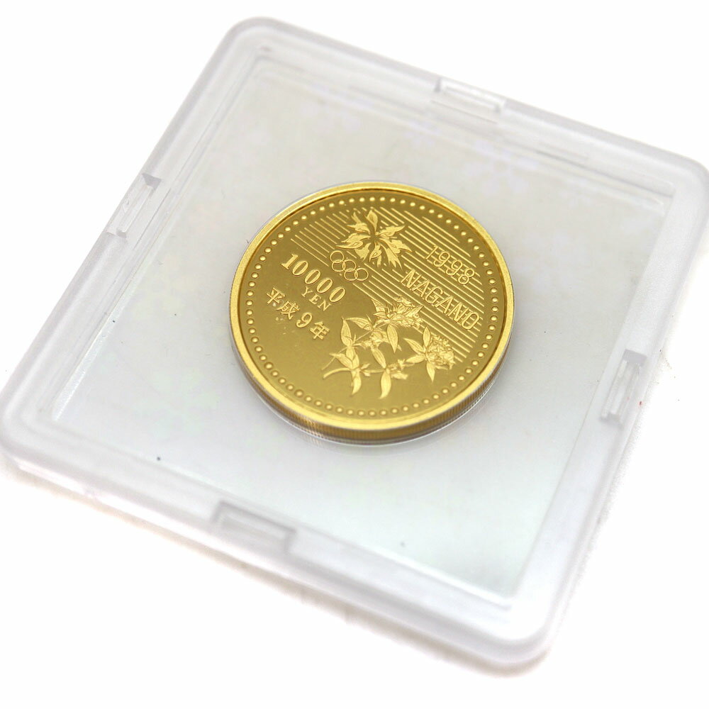 K24　長野オリンピック記念硬貨　プルーフ　貨幣　金　ゴールド　24金　15.6g　10000円【中古】未使用展示品　質屋　かんてい局茜部店　A22-7526のサムネイル