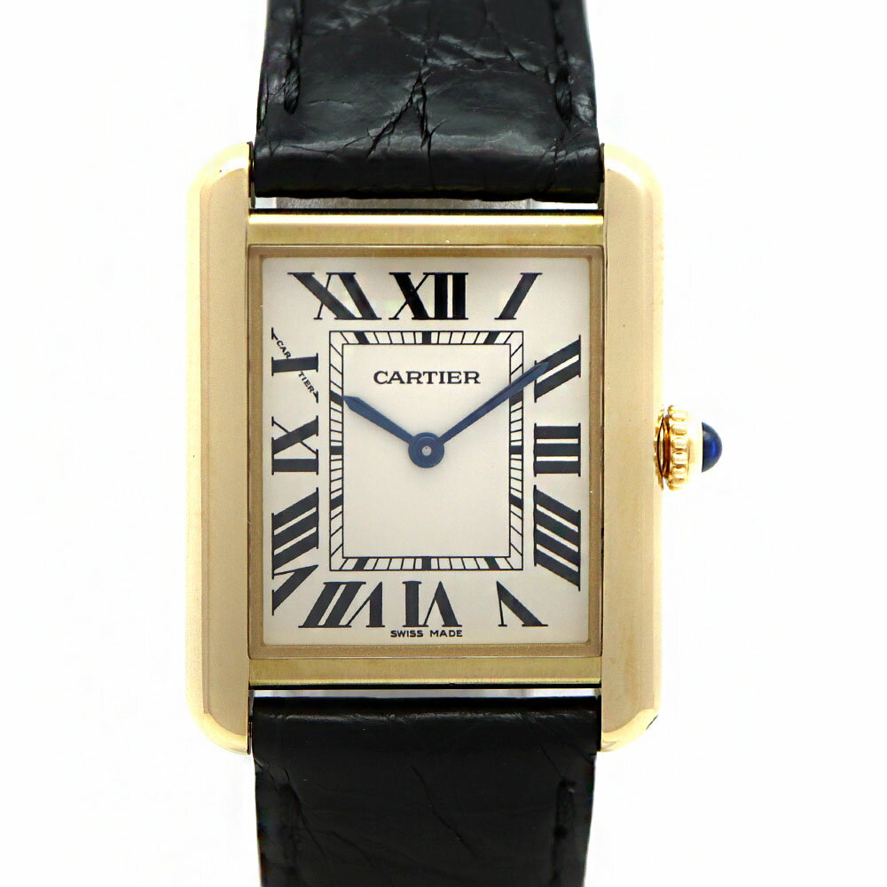 CARTIER【カルティエ】W5200002　タンクソロSM　K18/ゴールド　SS/ステンレススチール　レザー/革　日常生活防水　 電池時計/クオーツ　腕時計 レディース【中古】USED-9　質屋 かんてい局茜部店 A22-10159のサムネイル
