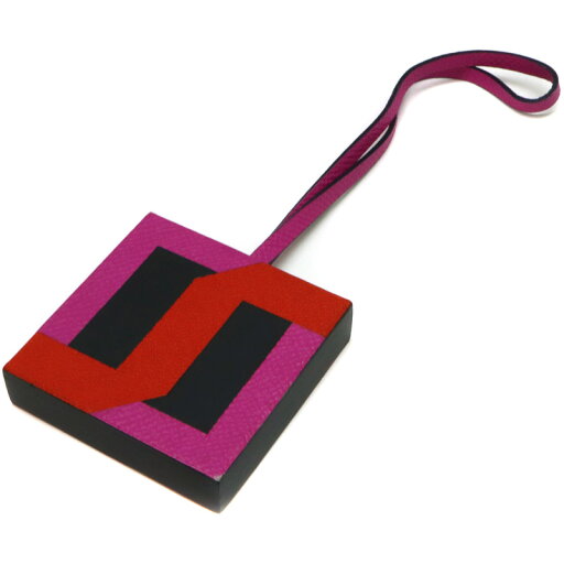 エルメス Hermes バッグチャーム レトル・オ・カレ キーホルダー オレンジ系 ピンク系 【中古】 エルメス Hermes バッグチャーム レトル・オ・カレ キーホルダー オレンジ系 ピンク系 【中古】