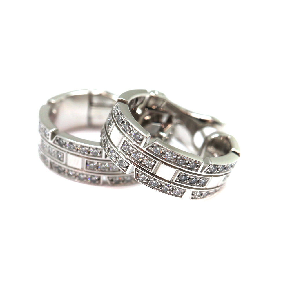 カルティエ Cartier タンクフランセーズ パヴェダイヤピアス K18WG【中古】のサムネイル