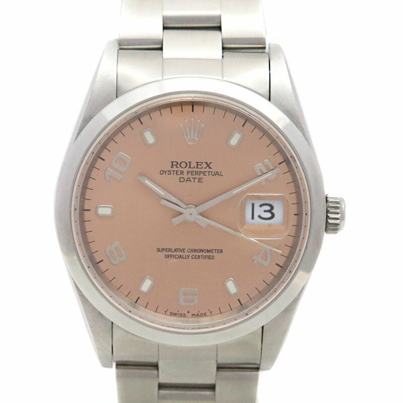 ロレックス Rolex 15200 オイスターパーペチュアル デイト ピンク文字盤 【中古】