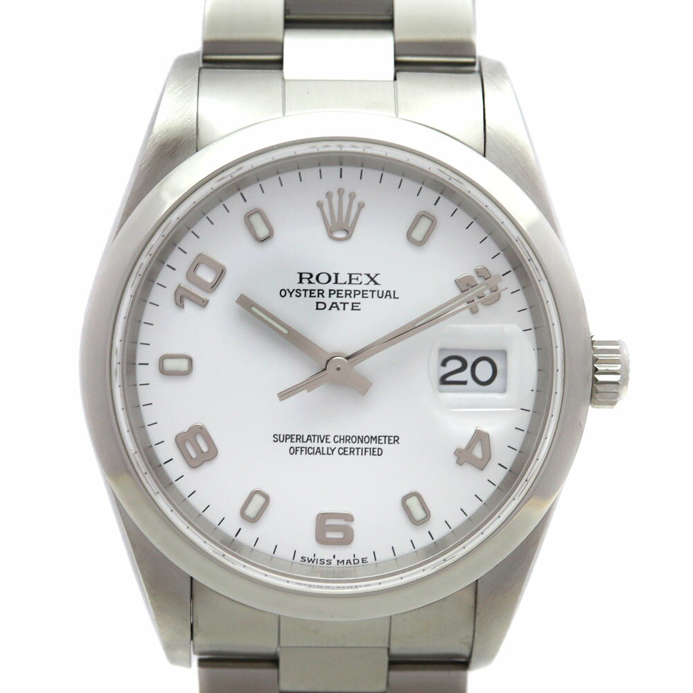 ロレックス Rolex 15200 オイスターパーペチュアルデイト ホワイト メンズ【中古】