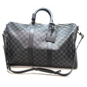 ルイヴィトン Louisvuitton N41418 キーポルバンドリエール45 旅行バッグ ダミエ グラフィット ブラック【中古】