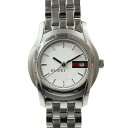 グッチ Gucci 5500L シェリーラインウォッチ クオーツ ホワイト文字盤【中古】