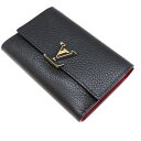 ルイヴィトン Louis vuitton M62157 ポルトフォイユ・カプシーヌコンパクト トリヨンレザー ブラック ピンク 【中古】(4)