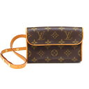 ルイヴィトン Louis Vuitton M51855 ポシェットフロランティーヌ モノグラムキャンバス ブラウン レディース【中古】