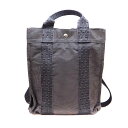 エルメス Hermes エールラインアドPM リュック キャンバス グレー 【中古】