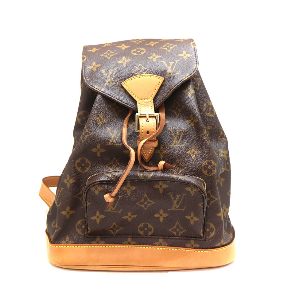 ルイヴィトン Louis Vuitton M51136 モンスリMM モノグラムキャンバス ブラウン リュックサック【中古】