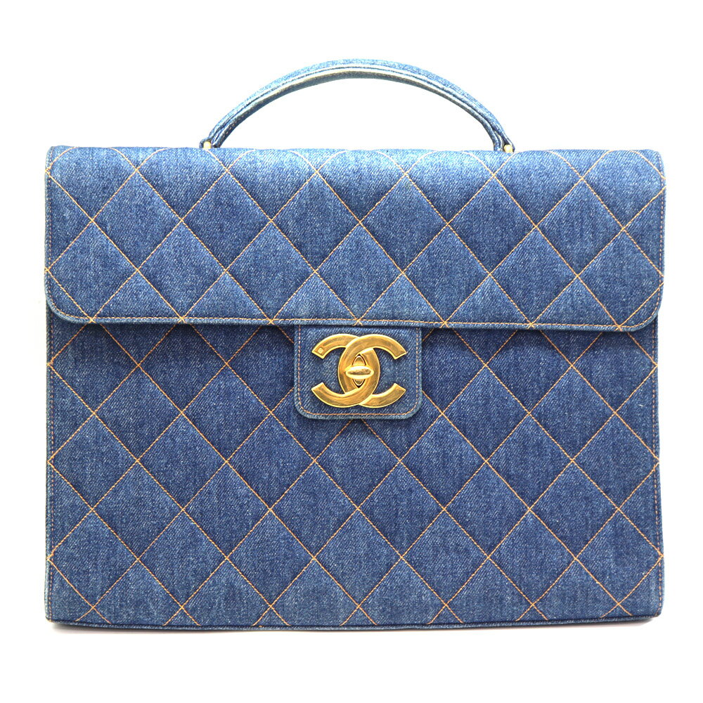 シャネル Chanel デニムハンドバッグ デニム ブルー 【中古】