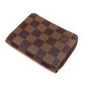 ルイヴィトン Louisvuitton N63070 ジッピーコインパース コインケース ダミエ ブラウン【中古】