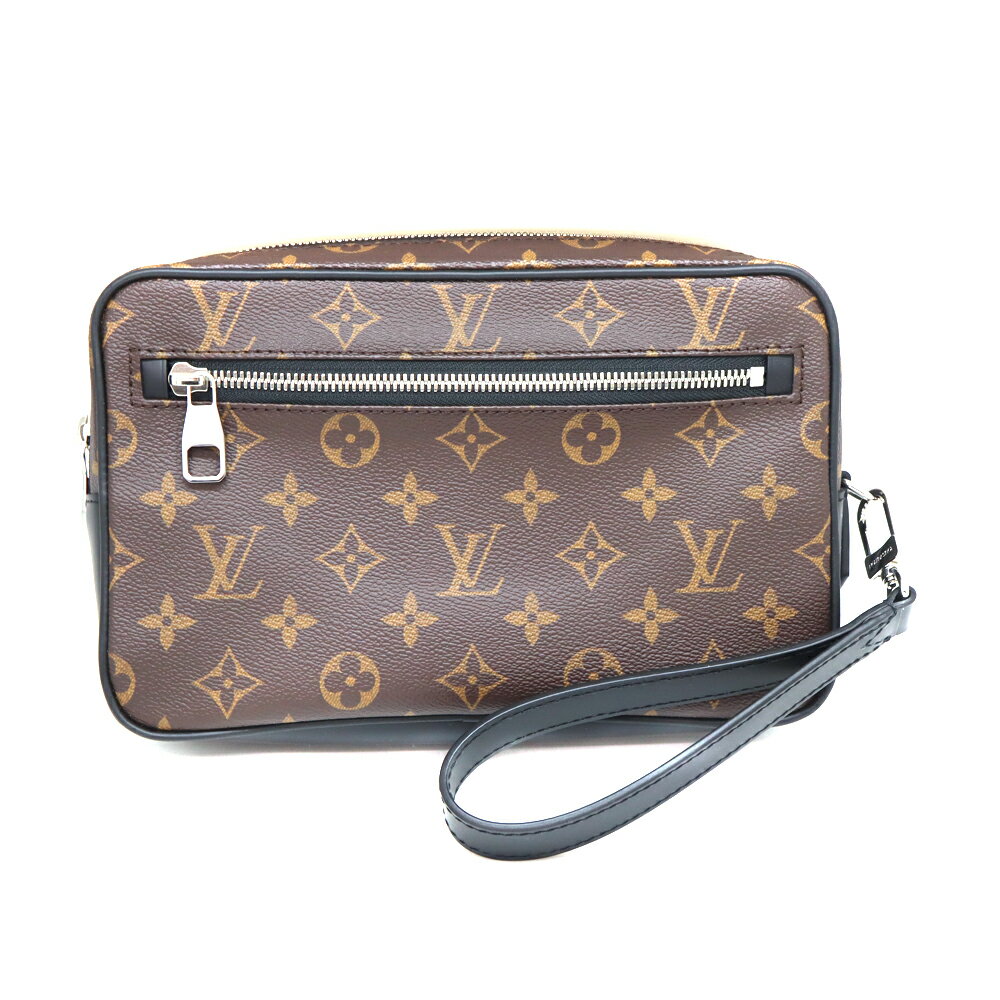 ルイヴィトン Louis Vuitton M42838 ポシェット・カサイ モノグラムマカサー ブラウン ブラック セカンドバッグ【中古】