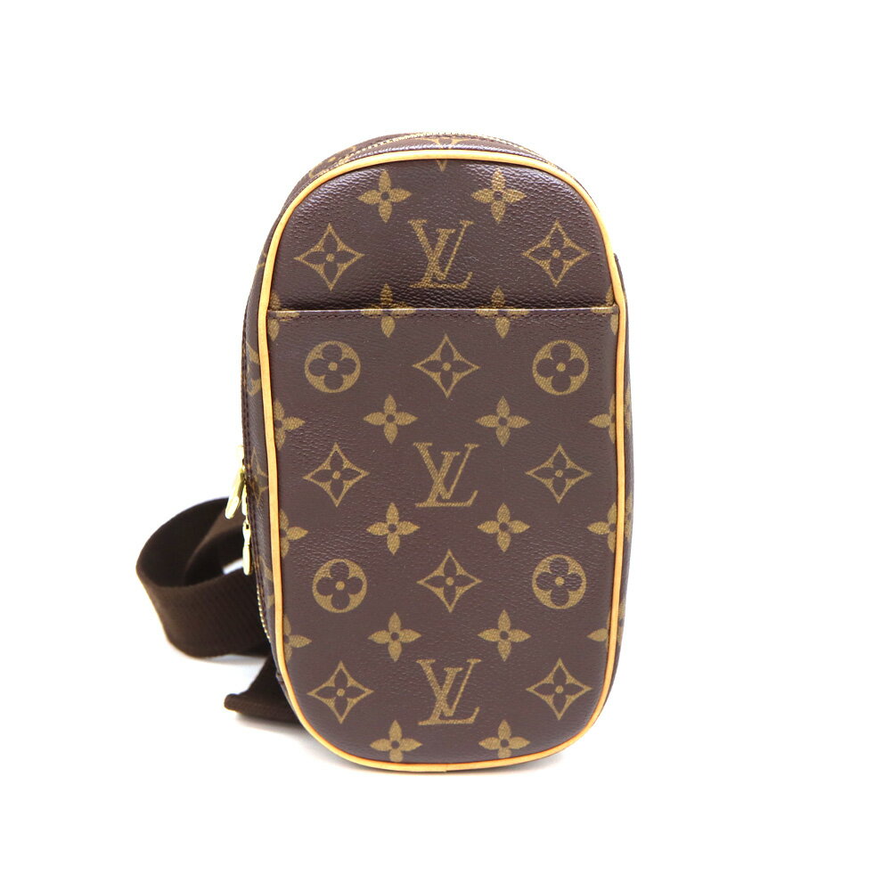 ルイヴィトン Louis vuitton M51870 ポシェットガンジュ ボディバッグ 鞄 モノグラム ブラウン【中古】