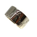 グッチ Gucci アイコンワイドリング K18WG ホワイトゴールド 約8号(9) 【中古】(4)
