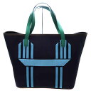 エルメス Hermes ピュールサングル トートバッグ ネイビー ブルー グリーン U刻印【中古】