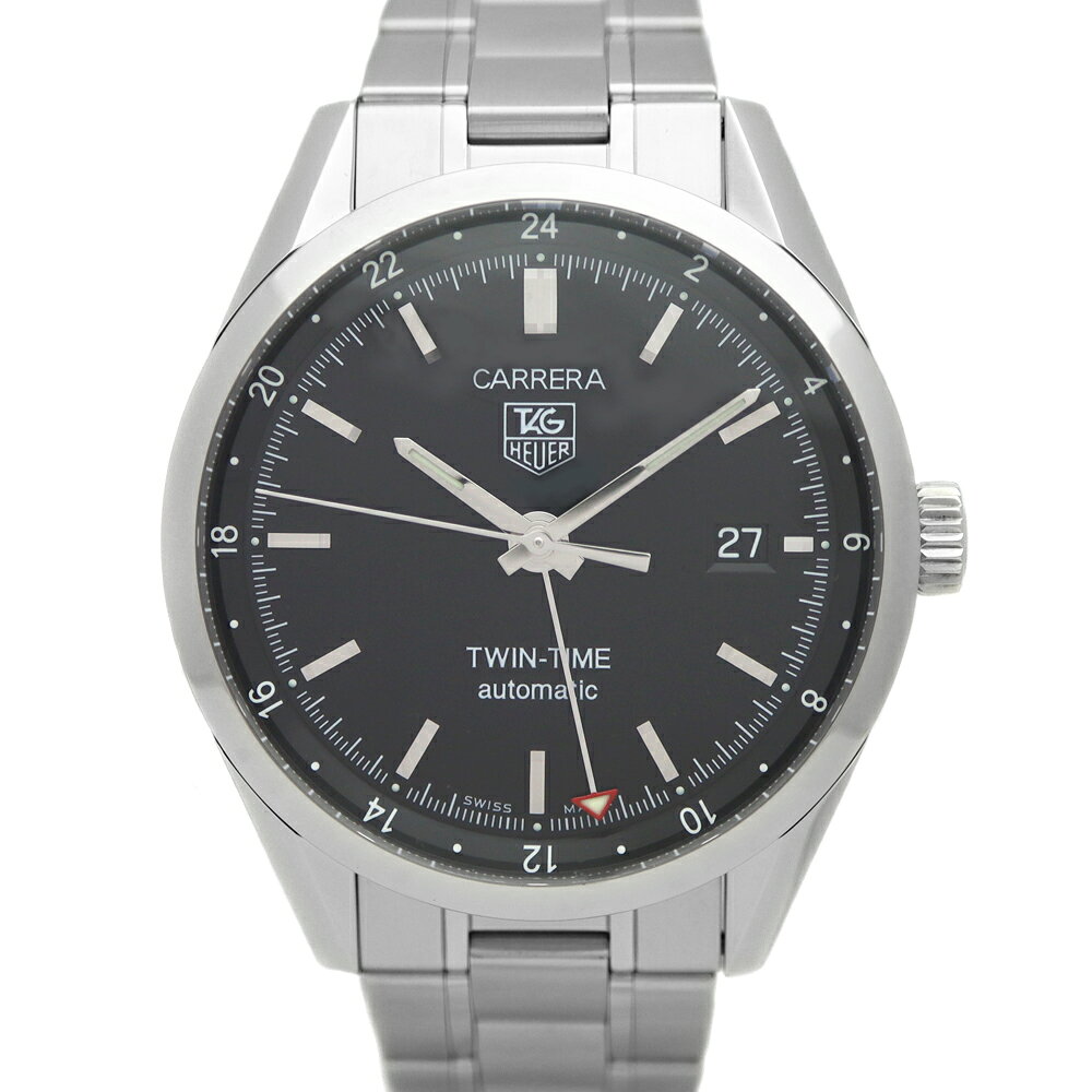 タグホイヤー TagHeuer WV2115.BA0787 カレラ ツインタイム ブラック文字盤【中 ...