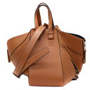 ロエベ Loewe 387.30.S35 ハンモックバッグスモール レザー ブラウン 【中古】