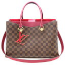 ルイヴィトン Louis vuitton N40052 リバーサイド ダミエ リドゥヴァン ブラウン ワインレッド 【中古】