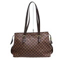 ルイヴィトン Louisvuitton N51119 チェルシー ショルダーバッグ ダミエキャンバス エベヌ ブラウン レディース【中古】