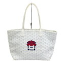 ゴヤール Goyard アルトワPM ローズプリント トートバッグ PVC ホワイト レディース【中古】