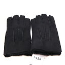 アグ Ugg 18712 シープスキンテックグローブ 手袋 羊革 やぎ革 ブラック 【中古】