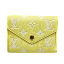 ルイヴィトン Louis vuitton M81428 ポルトフォイユ・ヴィクトリーヌ 財布 イエロー【中古】