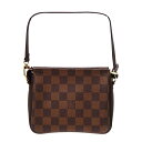 ルイヴィトン Louisvuitton N51982 トゥルースメイクアップ ポーチ ダミエ ブラウン【中古】