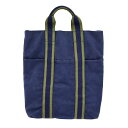 エルメス Hermes フールトゥカバス トートバッグ ネイビー カーキ【中古】