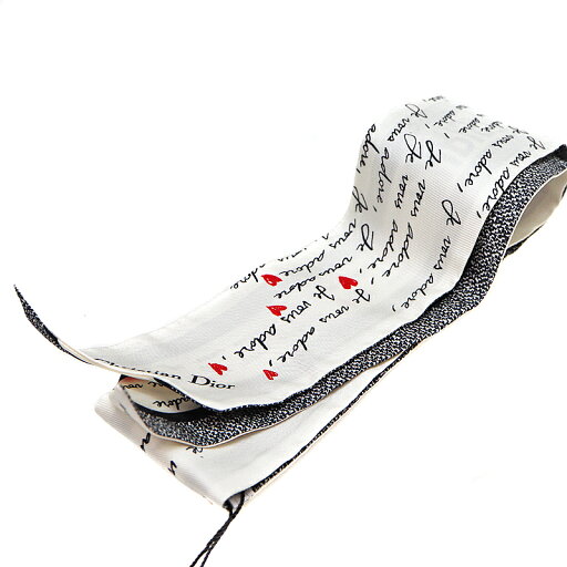 ディオール Dior 45AD01061I608-001 ミッツァスカーフ ホワイト ブラック【中古】 ディオール Dior 45AD01061I608-001 ミッツァスカーフ ホワイト ブラック【中古】