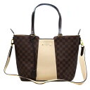 ルイヴィトン Louisvuitton N44022 ジャージー ダミエキャンバス ブラウン 【中古】