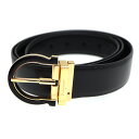 フェラガモ Salvatore Ferragamo 67 9926/00 ベルト ゴールド ブラック【中古】