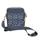 コーチ Coach CG996 ショルダーバッグ ネイビー キャンバス レザー【中古】