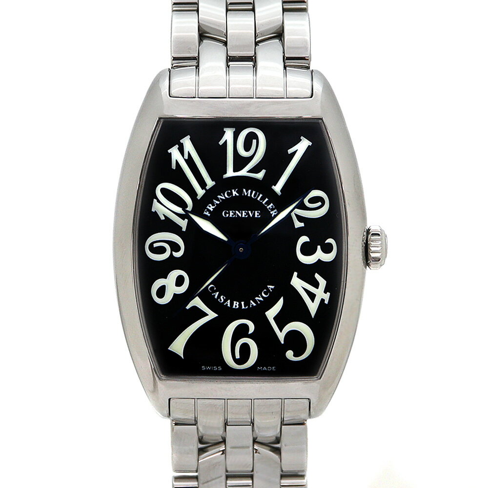 フランクミュラー Franck muller2852 カサブランカ トノウカーベックス ブラック ステンレス 【中古】