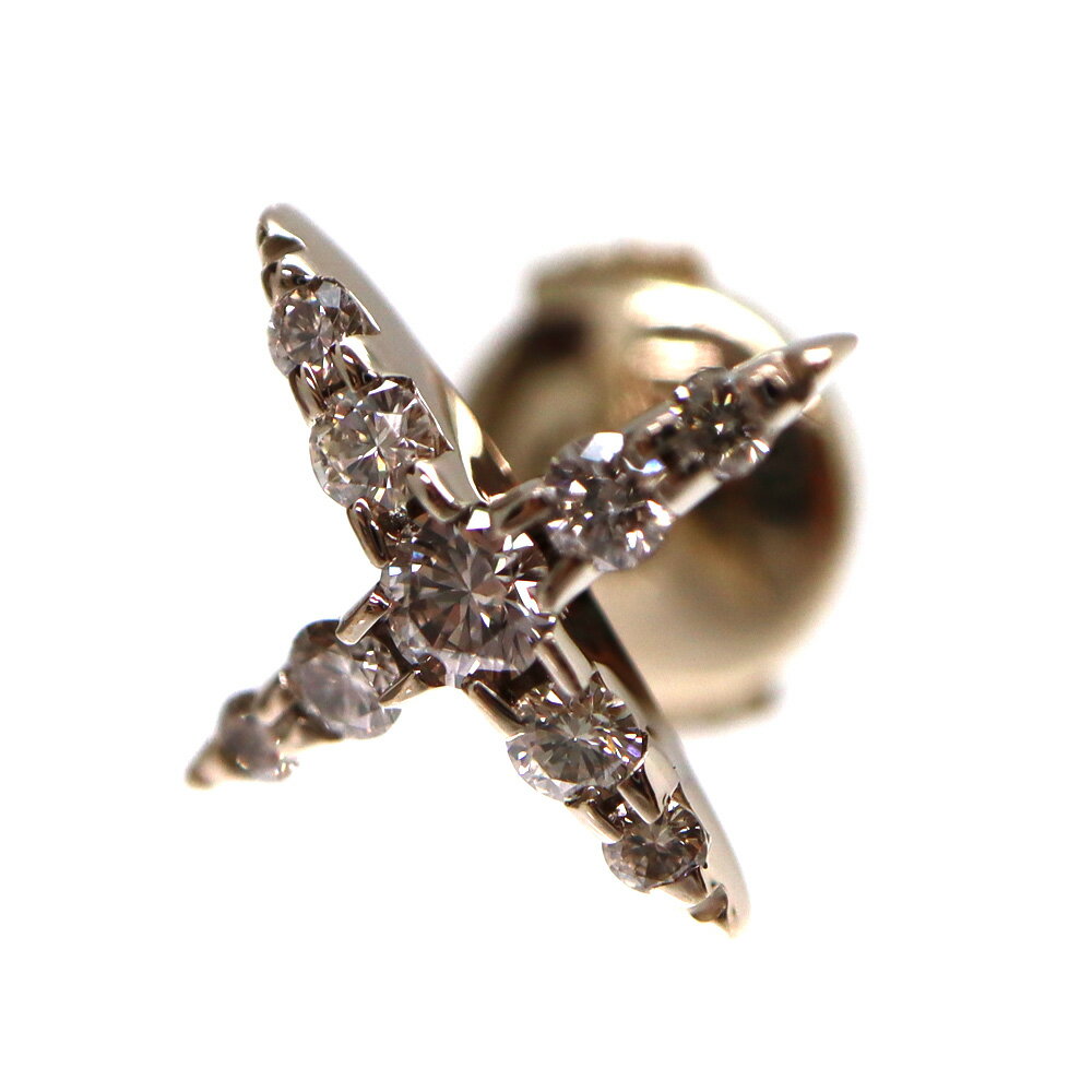 カシケイ Kashikey ネイキッド タイピン BD0.20ct K18WG ホワイトゴールド ブラウンダイヤモンド 【中古】(4)