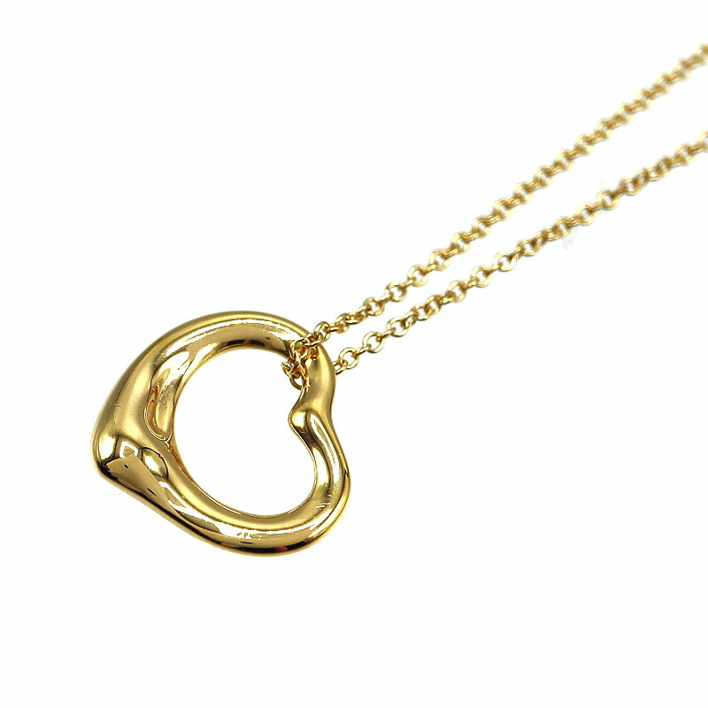 ティファニー Tiffany＆Co. オープンハートネックレス K18YG ハート【中古】