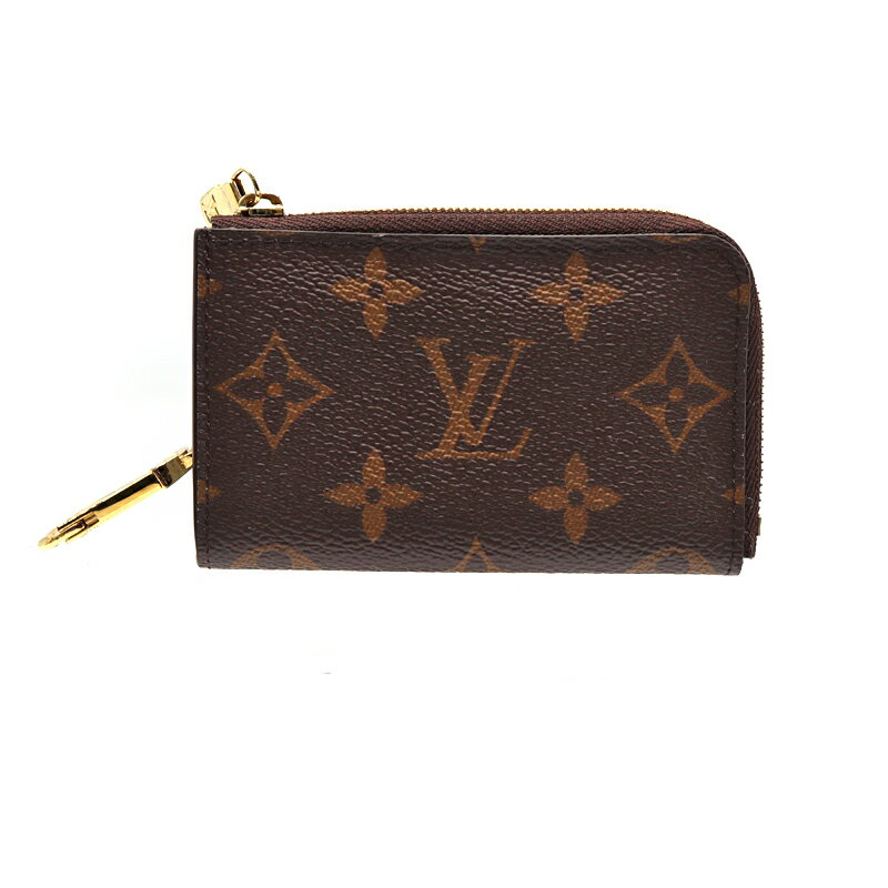 ルイヴィトン Louis vuitton M83612 ポルトクレ・ノア コインケース ブラウン ブルー レディース【中古】