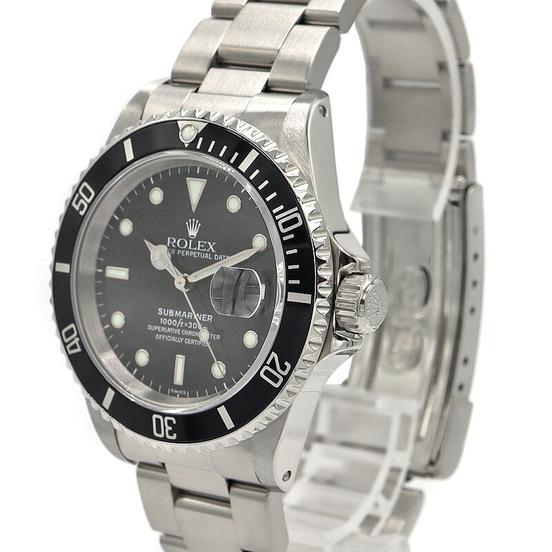 ロレックス Rolex 16610 サブマリーナーデイト メンズ 自動巻 腕時計 ブラック U番【中古】