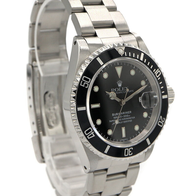 ロレックス Rolex 16610 サブマリーナーデイト メンズ 自動巻 腕時計 ブラック U番【中古】