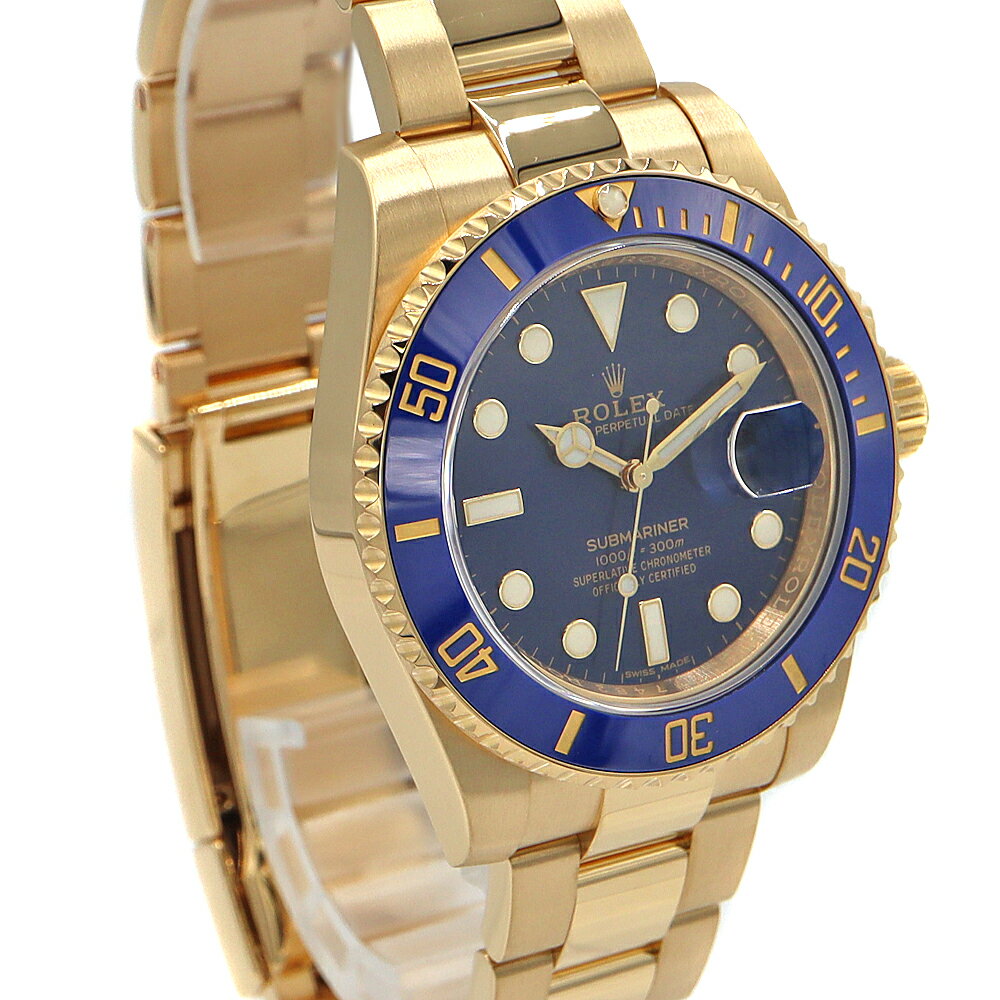 ロレックス Rolex 116618LB サブマリーナーデイト メンズ 自動巻 腕時計 ブルー ランダム番【中古】