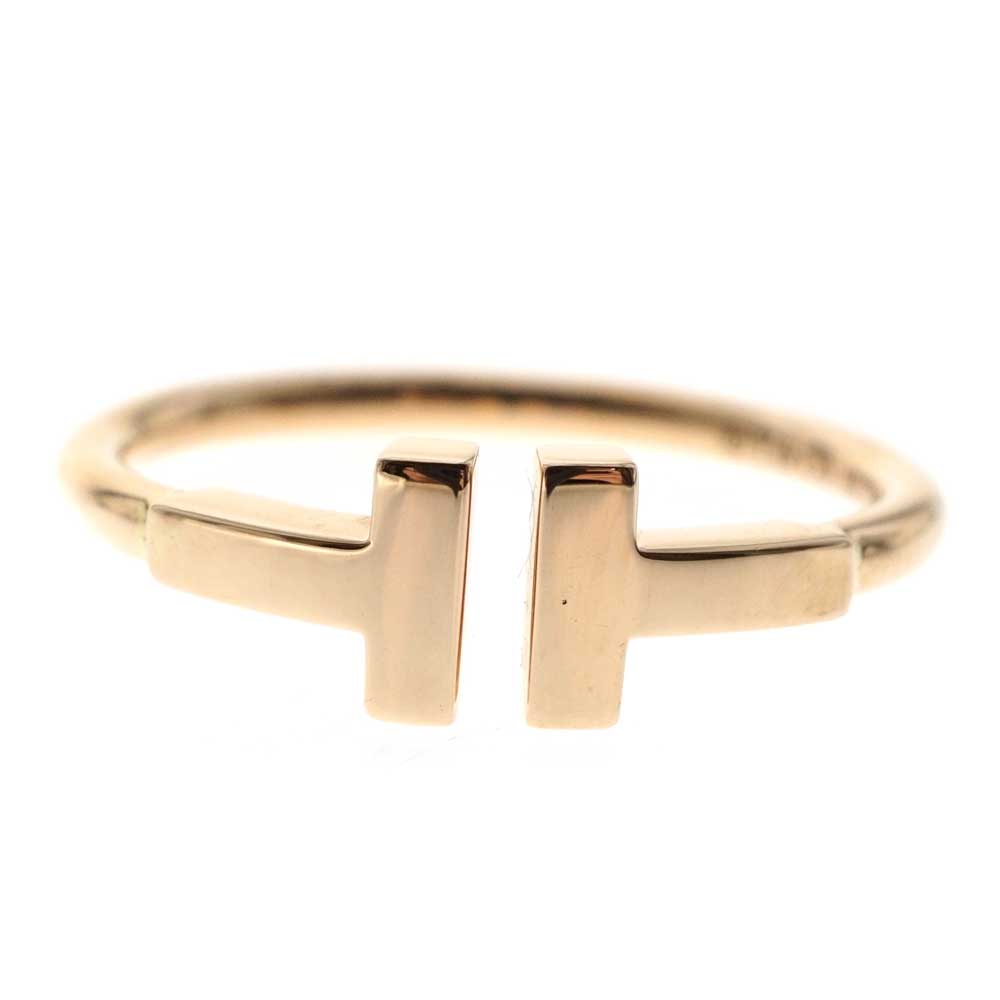 TIFFANY＆Co.【ティファニー】Tワイヤーリング　K18PG　18金　ピンクゴールド　約12.5号　レディース　指輪　ブランドアクセサリー【中古】USED-9　質屋かんてい局北名古屋店　n21-793のサムネイル