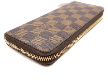 LOUISVUITTON【ルイヴィトン】 N41626 ポルトフォイユ・クレマンス ラウンドファスナー　長財布　スマート　ダミエキャンバス　ローズバレリーヌ　ピンク　【中古】　USED-6　質屋　かんてい局北名古屋店　n19-1889