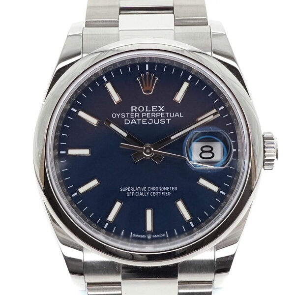 ROLEX ロレックス 126200デイトジャスト36メンズ腕時計自動巻きオートマチックブルー文字盤ステンレススチールカレンダー