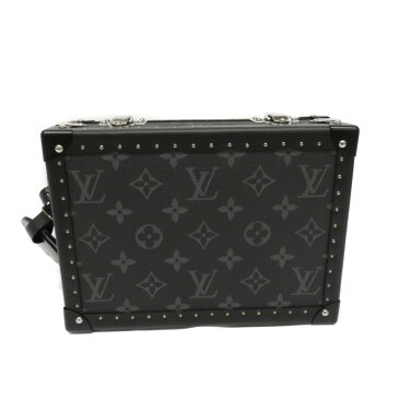 LOUISVUITTON 【ルイヴィトン】 M20251 クラッチ・ボックス モノグラム・エクリプス イニシャル入り クラッチバッグ ショルダーバッグ 黒 ブラック レディース メンズ 【中古】 USED【8】 質屋 かんてい局細畑店 h2102616