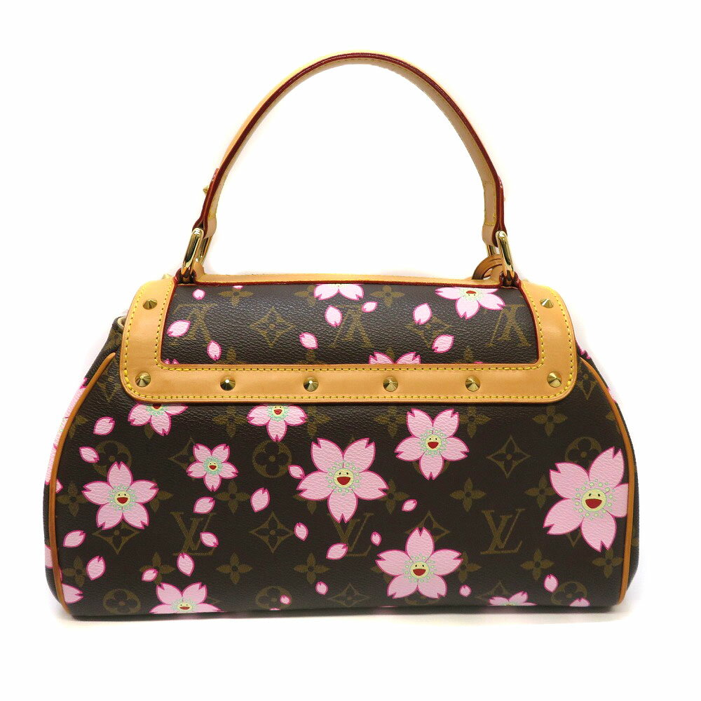 【値下げ】LOUISVUITTON 【ルイヴィトン】 M92012 サックレトロPM モノグラム・チェリーブロッサム ブラウン マロン リボン 村上隆 ハンドバッグ レディース 鞄 【中古】 USED-6 質屋 かんてい局細畑店 h2105754