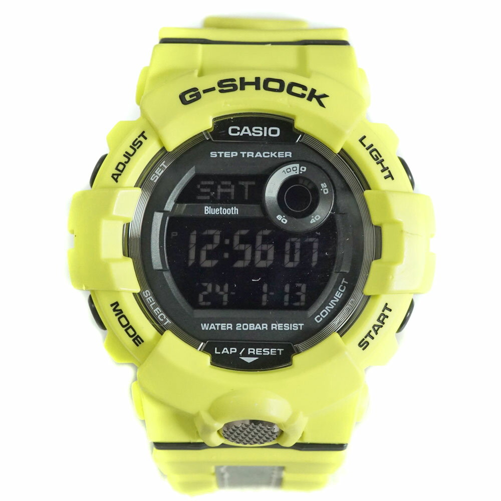 商品情報 管理番号 h23-8574 ブランド CASIO【カシオ】 型番 GBD-800LU-9JF 商品名 G-SHOCK 素材 ケース：樹脂 ブレス：樹脂 ダイヤル：ブラック系 ガラス：無機ガラス サイズ 【メンズ】 ケース：約48.0mm(リューズ含まず) 腕回り：最大約20.5cm 重量：約60.3g 仕様 クォーツ(電池式) 20気圧防水 デイデイト機能 フルオートカレンダー ストップウォッチ アラーム モバイルリンク その他多機能 シリアル 99**** 付属品 - 保証書 - 保証期間 - 商品説明 カシオのG-SHOCKのご紹介です。 モバイルリンク機能、ストップウォッチ等 便利な機能がついた実用性のあるお時計です。 鮮やかなイエローグリーンカラーのボディと バンドのリフレクターで夜間の仕様も安心です。 この機会に是非いかがでしょうか。 メンテナンス情報 2024年1月に弊社委託業者にて【電池交換】を行っております。 商品状態 ■本体全体にキズ、へこみ、汚れがございます。 ■ガラスにキズがございます。 ■店頭でも販売している為、画像にないキズがつく可能性がありますので予めご了承くださいませ。 ランク ケース：USED-6 ブレスレット：USED-6 風防：USED-6 【総合：USED-6】 特記事項 - 注意事項 ※デジタルカメラにて撮影のため実際の商品の色・質感等が若干異なる場合があります。 ※商品の状態は写真でもご確認下さい。 ※写真には目立つ箇所、また一番状態の悪い箇所を優先的に掲載しております。 ※店頭でも販売中の為多少の小傷等はご了承下さい。 こちらの商品に関する問合先 質屋かんてい局 細畑店TEL:058-248-1020営業時間：10:00～19:00   商品の状態について NEW 新品 未使用品 未使用品 USED【10】 極めて未使用品に近い超美品 USED【9】 メンテナンス済みの商品やほとんど使用された形跡が見られない美品 USED【8】 使用感が少ないキレイな美品 USED【7】 使用感はあるが、程度のよい良品 USED【6】 使用感があり、キズや汚れがあるが、使用上問題のない中古品 USED【5】 キズや汚れ、劣化が目立つが使用上問題のない中古品 USED【4】 使用上問題のある恐れのある難あり品 USED【3】 使用上問題のあるジャンク品 ※程度の目安はあくまでも当店の基準となります。※他店様とは同一の基準ではございませんのでご理解ください。