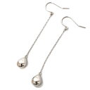 Pt900 プラチナ ピアス 揺れる しずく 【中古】(4)