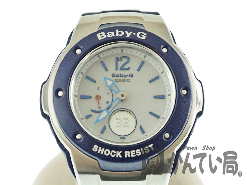 CASIO【カシオ】　MSG-3300　BABY-G　電波ソーラー　紺色　ボーイズ　レディース　腕時計　【中古】　USED-B【6】　質屋かんてい局　k20-5088