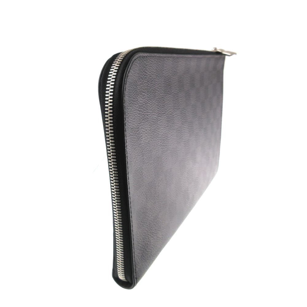 LOUIS VUITTON【ルイヴィトン】N60113『ポシェット・ジュールPM』 セカンドバッグ　クラッチバッグ　ハンドバッグ　バッグインバッグ　鞄　ダミエキャンバス/グラフィット(グレー系)【中古】USED-A【8】k20-5143　質屋　かんてい局春日井店