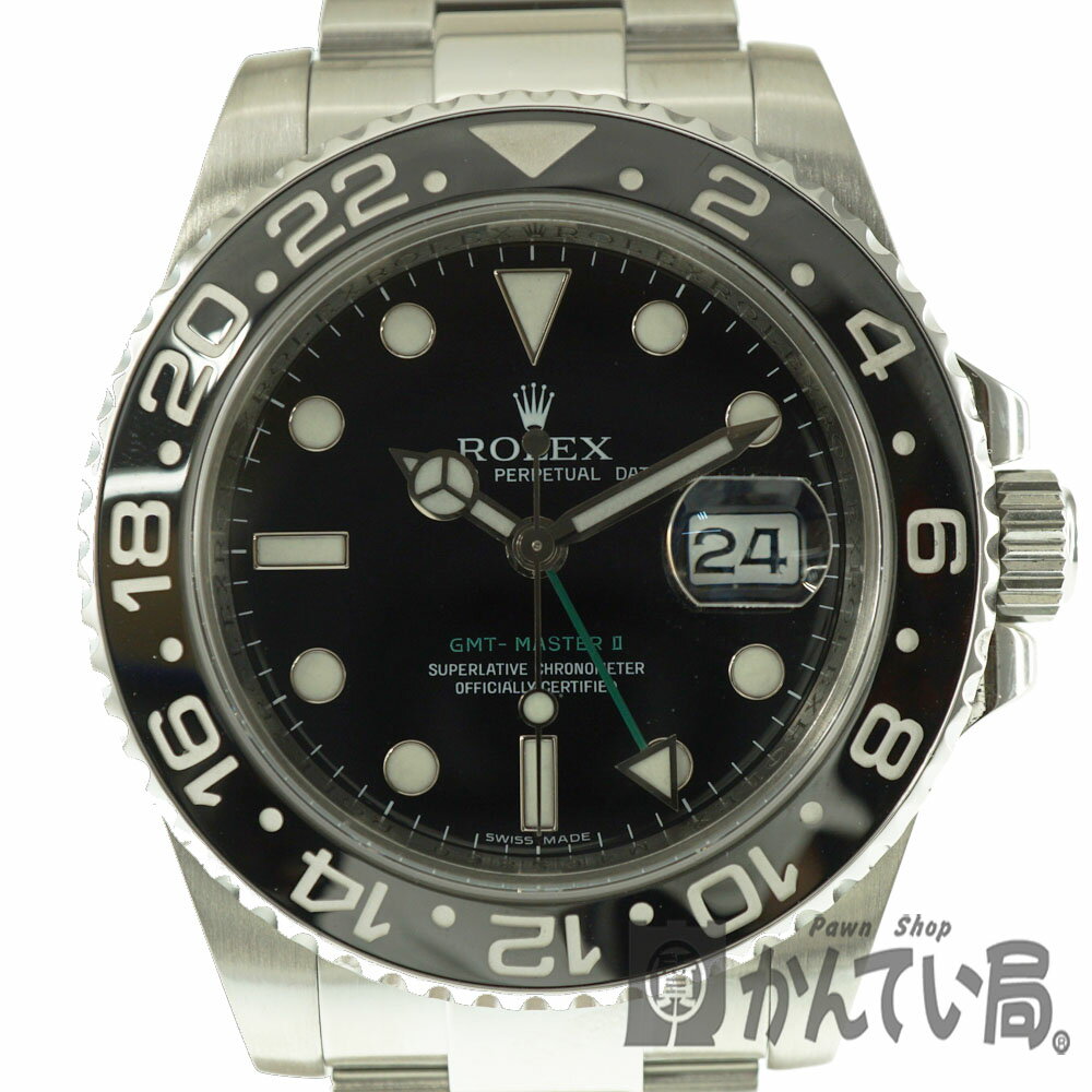 ROLEX【ロレックス】　116710LN　GMTマスター2　自動巻き　M番　メンズ　ステンレススチール　スポーツモデル　ブラック　オートマ　USED-9【中古】　質屋　かんてい局春日井店　k20-5306