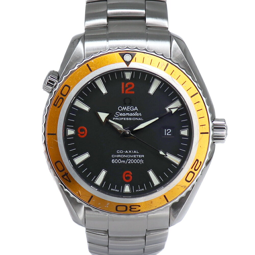 オメガ Omega 2208.50 シーマスタープラネットオーシャン600m ブラック文字盤 【中古 ...